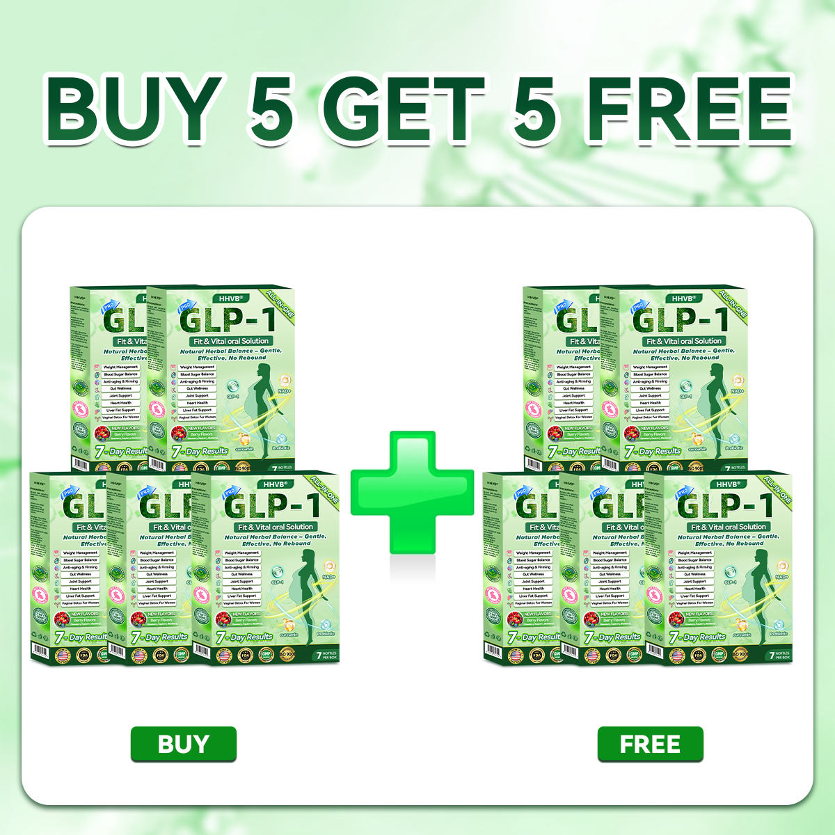 BUY 5-GET 5 FREE(10 boxes) - $64.92/Lose up to 90lbs